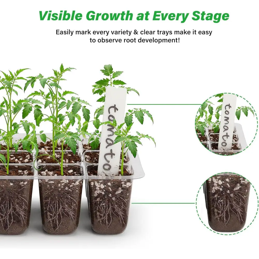 5-Pack Seed Starter Trays, See - Humidity Dome Kit recensione e prezzo