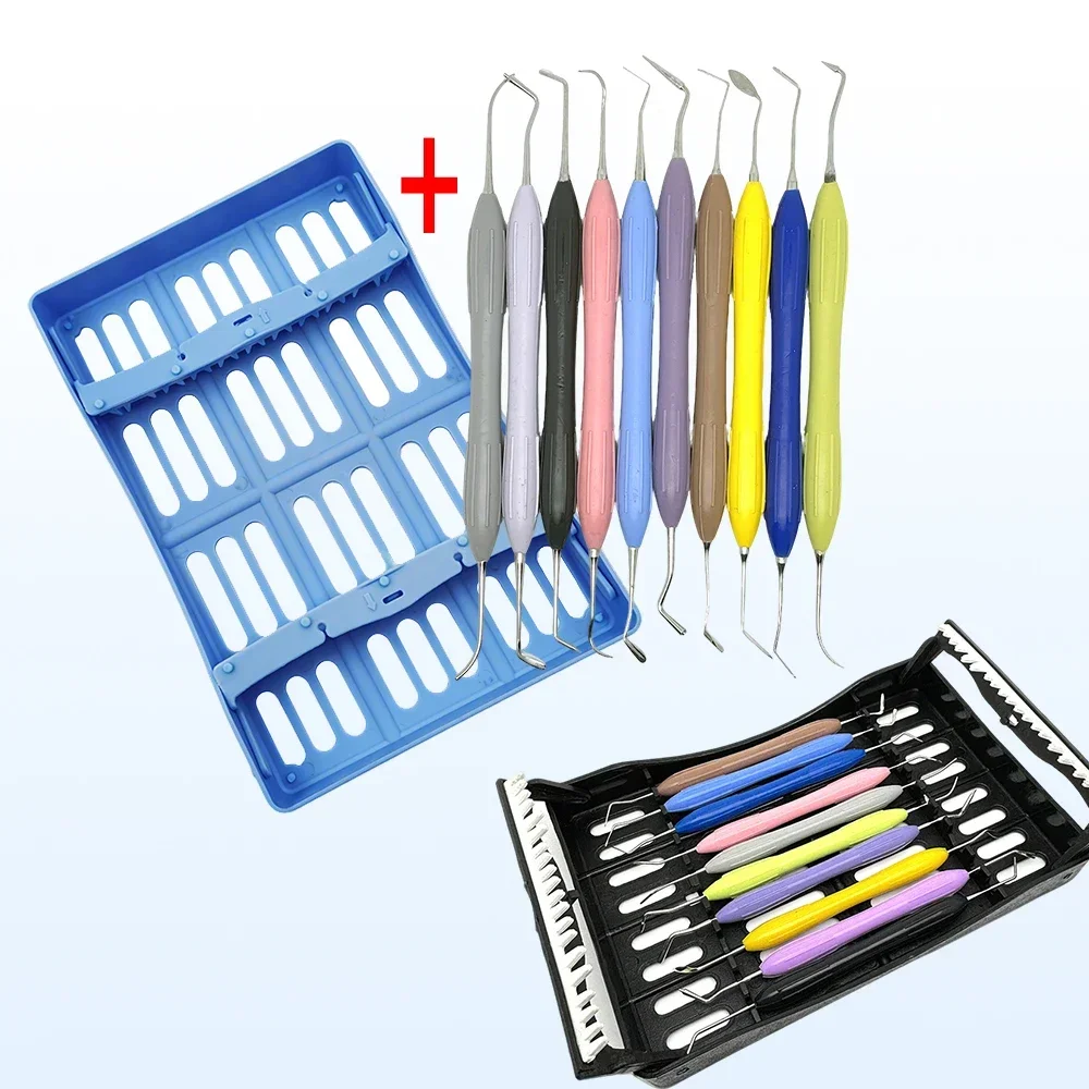 

10 Pcs Stainless Steel Reusable Dental Spatula Set for Composite Silicone Mixing Restorative Sculpting and Shaping