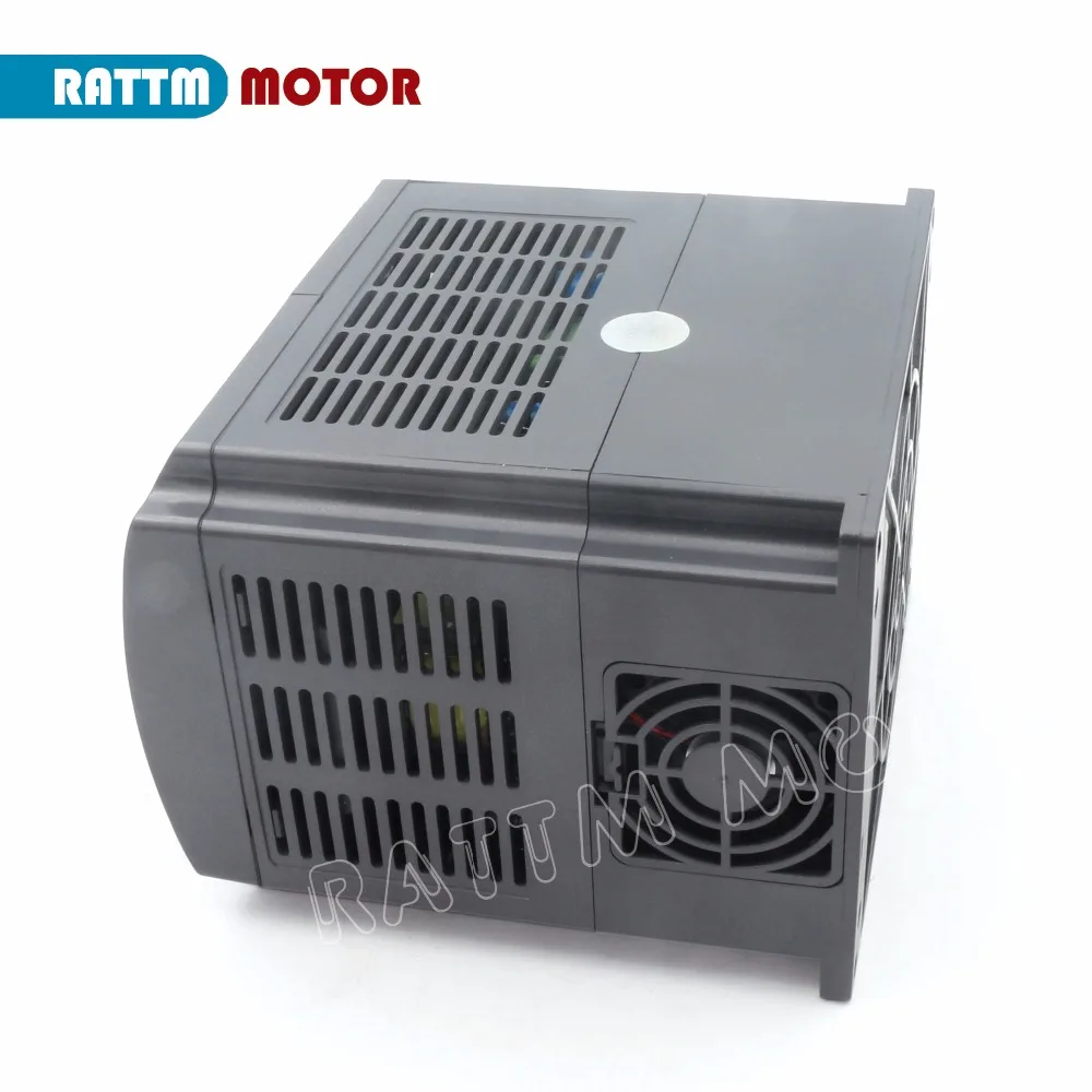 【EU Stock】RATTM MOTOR 2.2KW Variable Frequency Drive VFD Inverter 3HP 220V VSD for CNC Router Spindle Motor Speed Control