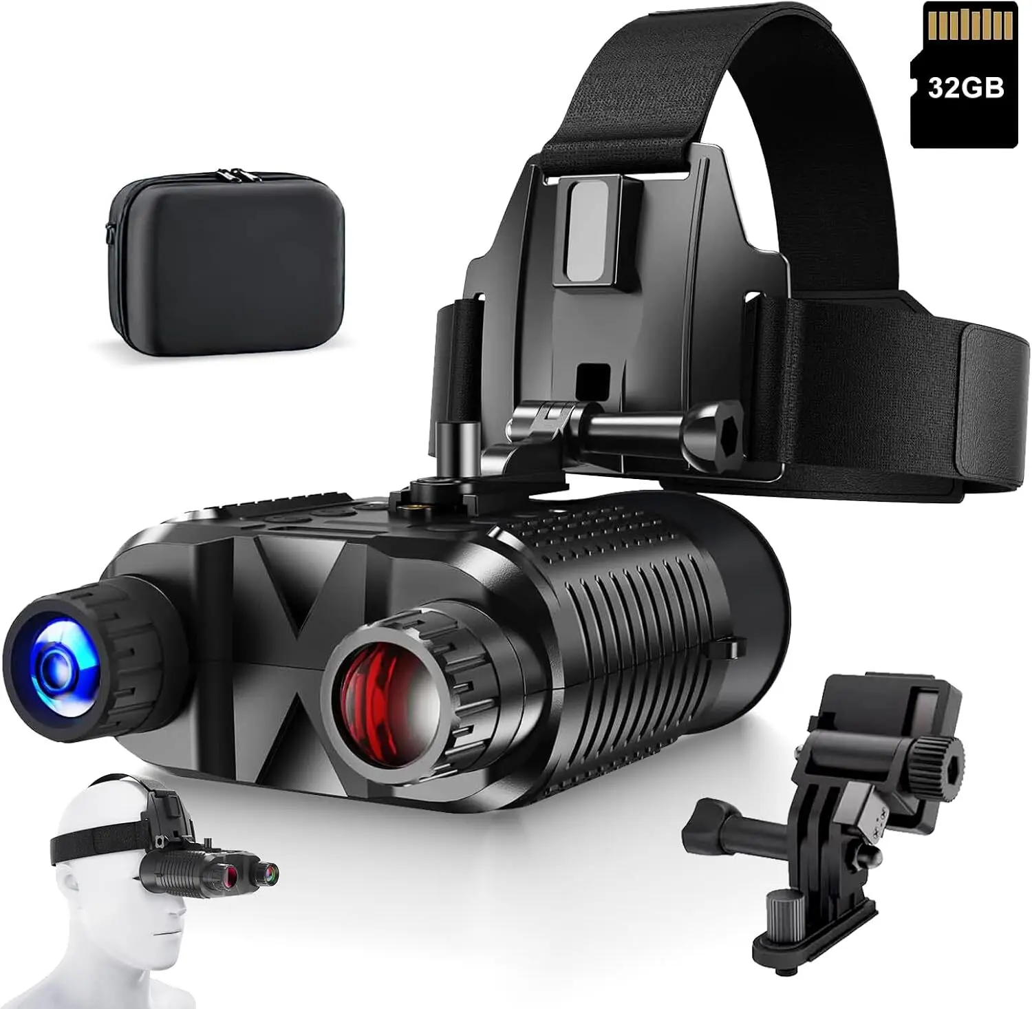 

Rechargeable Night Vision Binoculars for Adults,2.7"Large Screen can Save1080P Video