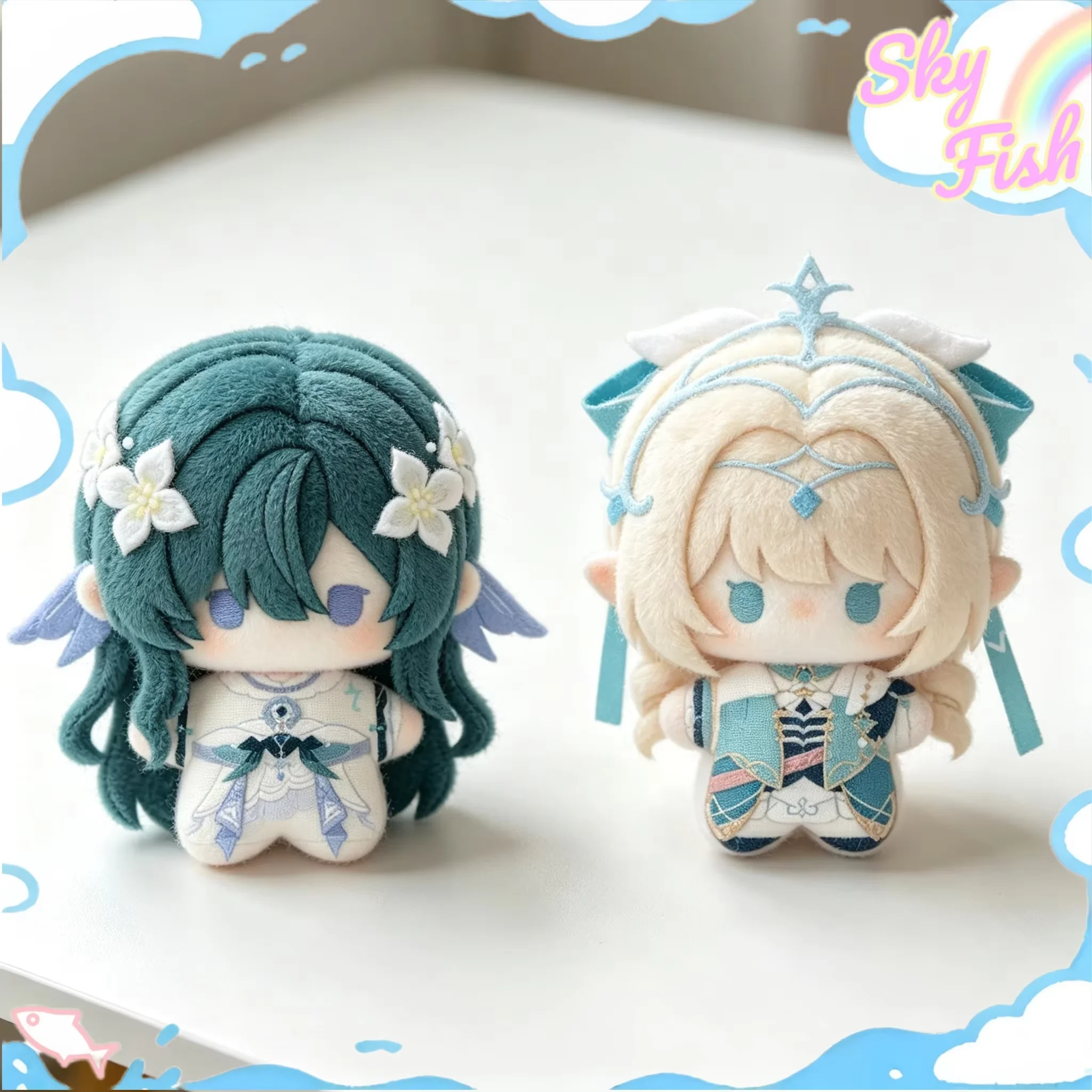 新作「原神」ヴェスナ・ヴォディャニツァ-10cm-スターシーボディプリントの可愛いフィギュア、ぬいぐるみ、ファン向けのコレクションアイテム、ゲームのギフト。