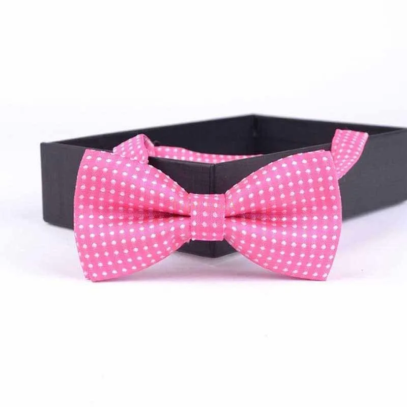 Butterfly Children Bowtie Bowknot Bow Tie Silver Dot Polka school Prom Wedding Girls Festive Christmas New CE33
