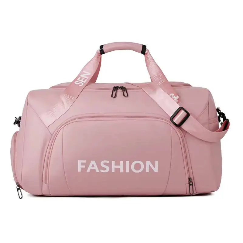Fitness Gym Bag with Dry Wet Separation Training Shoulder Sports Bag Independent Shoe Pocket Outdoor Travel Crossbody Bag