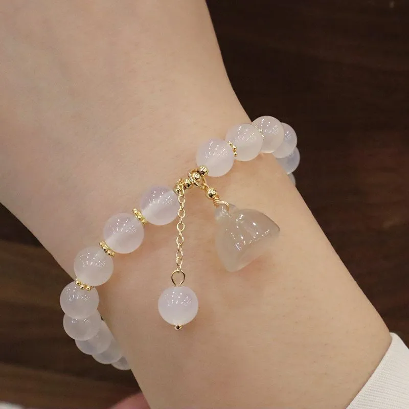 Gelang Batu Akik Putih dengan  - Vintage Fashion Tiktok ulasan dan harga