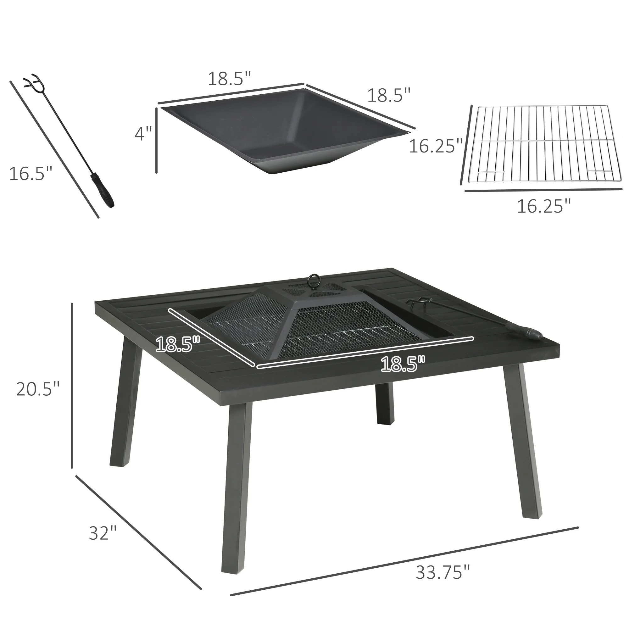 Outdoor Fire Pit Table 4
