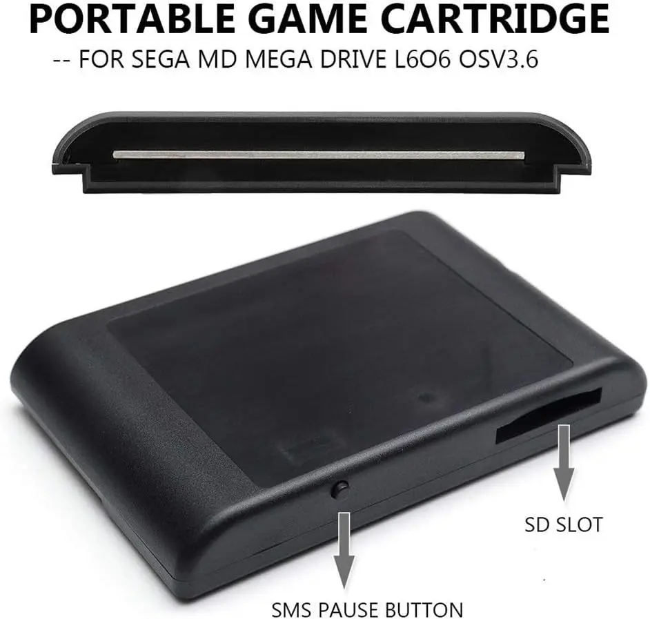 

Sega OSV3.6/3.8 Portable Flash Memory Card MD Box Storage Card Adapter Game Card