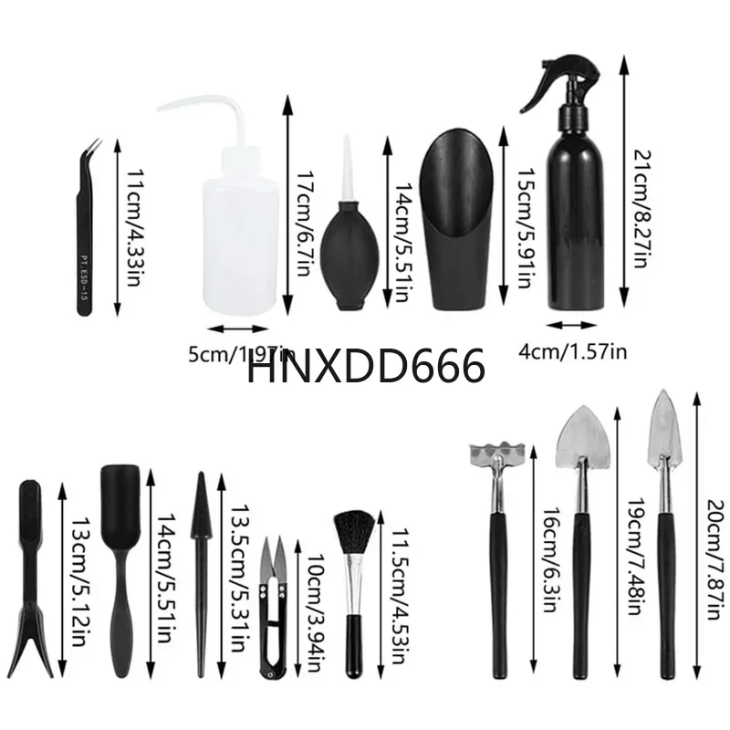15PCS Succulent Plant Tools Set with Repotting Mat and Storage Bag for Indoor and Outdoor Mini Garden Transplanting