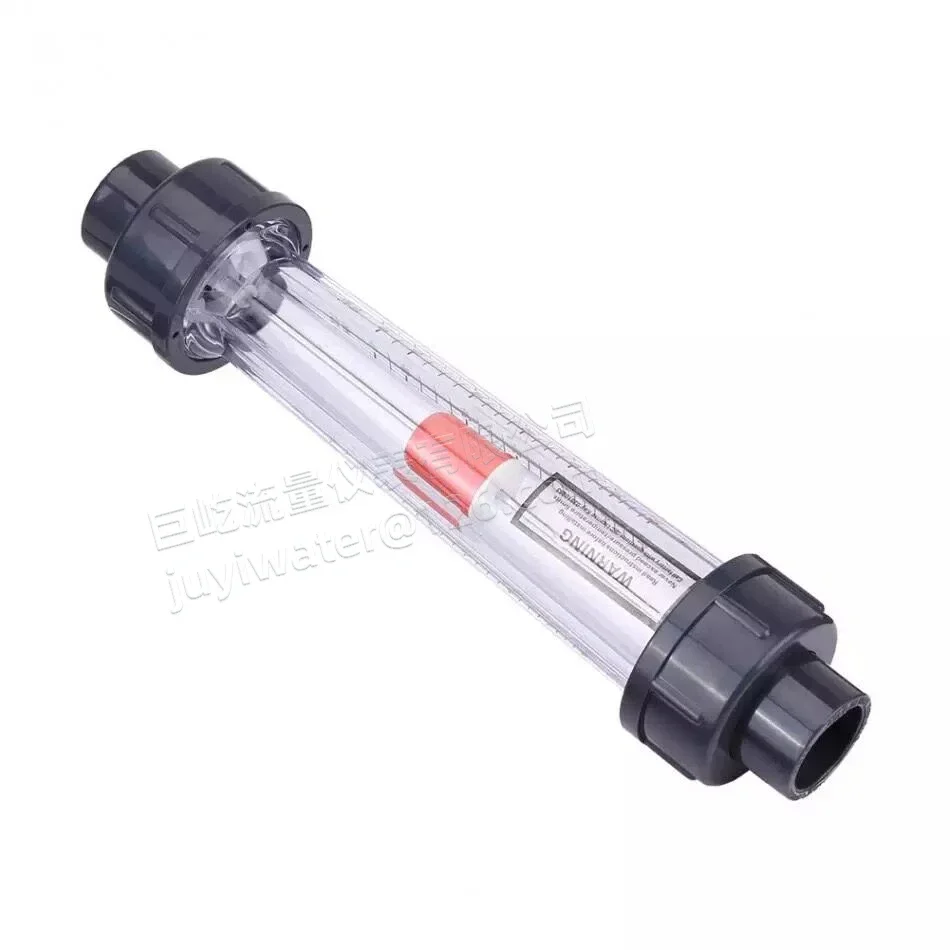 LZS-15 25-250L/H Flow Meter Plastic Tube Type Water Rotameter Liquid Flowmeter Measuring Tools for Chemical Light