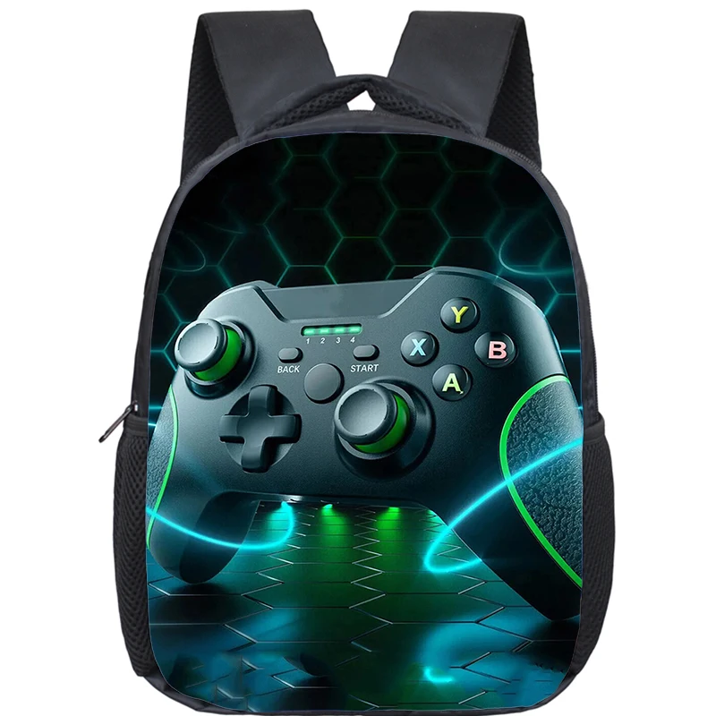 New Children School Backpack For Boys Game Controller Printed Knapsack Boy Waterproof Backpacks Kids Satchels Space School Bags