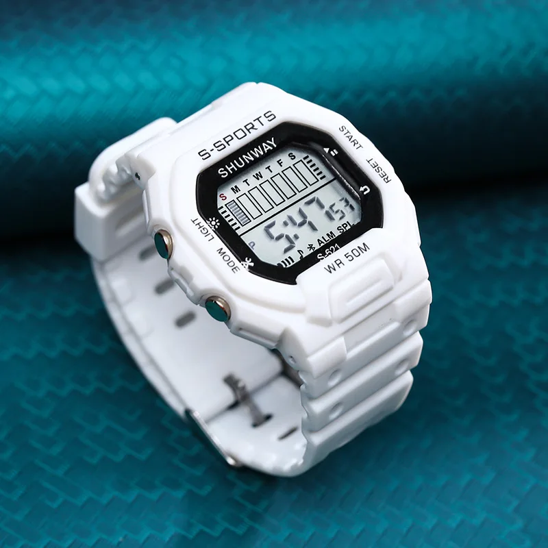 다기능 수영 방수 전자 시계, 스포츠 및 야외 손목시계남성용 시계