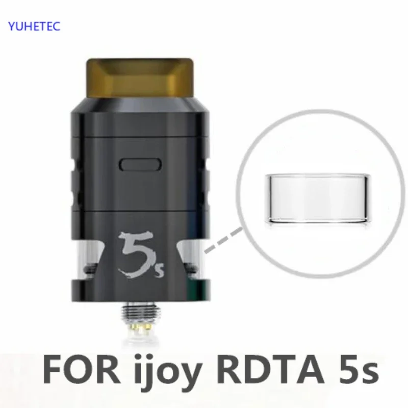 5 шт. оригинальная стеклянная трубка для RDTA 5S / RDTA 5, стеклянный резервуар, аксессуары для замены