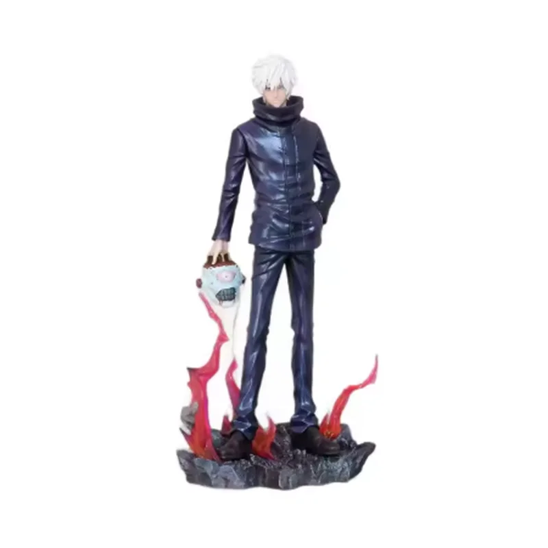 Hot Jujutsu Kaisen Anime Figure Satoru Gojo Figura 2 Teste 2 Bracci Action Figurine Statua Collezione Ornamento Modello Regali