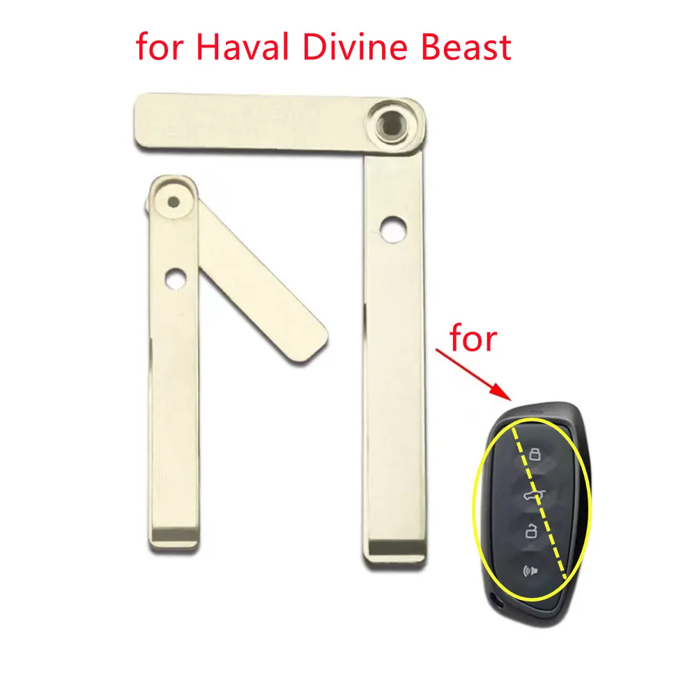 2 pcs/lot insertion d'urgence petite clé mécanique intelligente pour grande muraille Haval bête divine clé de carte à puce