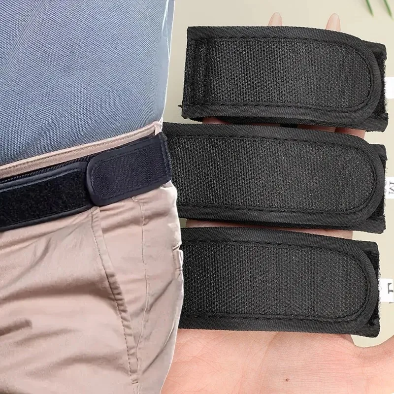 New No Buckle High Elastic Belts For Women Men Unisex Black Stretch Belt For Pants Jeans Buckle Free Adjustable Invisible Belts