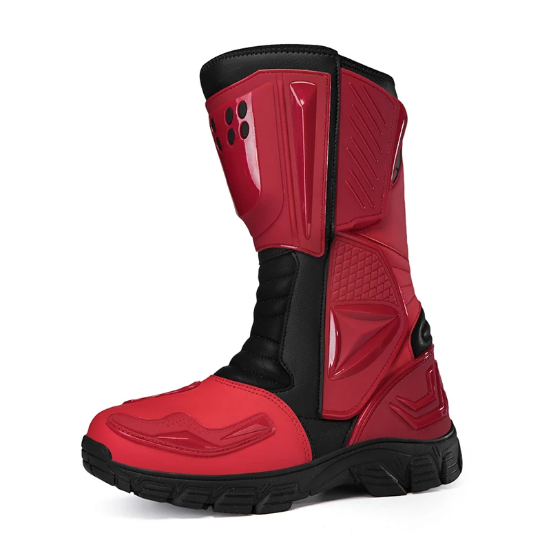 AliExpress Motorcycle protective boots unisex four season high top anti slip wear-resistant comfortable breathable off-road riding shoes