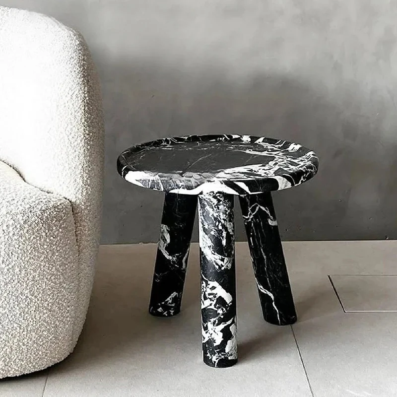 X0 Tavolino da caffè italiano minimalista in marmo naturale di fascia alta, moderno, leggero, di lusso, di fascia alta, per soggiorno, tavolino di design creativo