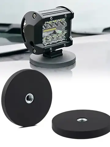 แม่เหล็กเคลือบยางที่แข็งแกร่ง, แม่เหล็กนีโอไดเมียมพร้อมด้ายตัวเมีย M4 สําหรับไฟทํางาน, เสาอากาศ, กระจกรถแทรกเตอร์ และเครื่องมือ