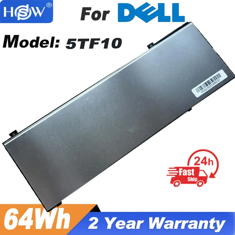 

New 5TF10 NYFJH 7.6V 64Wh 7M0T7 Original Laptop Battery For Dell Precision 7330 7530 Series Notebook