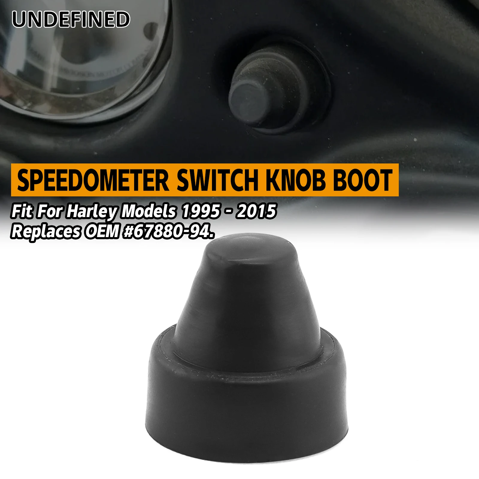 Motorcycles Speedometer Tripometer Reset Knob Button Rubber Boot For Harley Models 1995 - 2015 Black Manual Reset Button