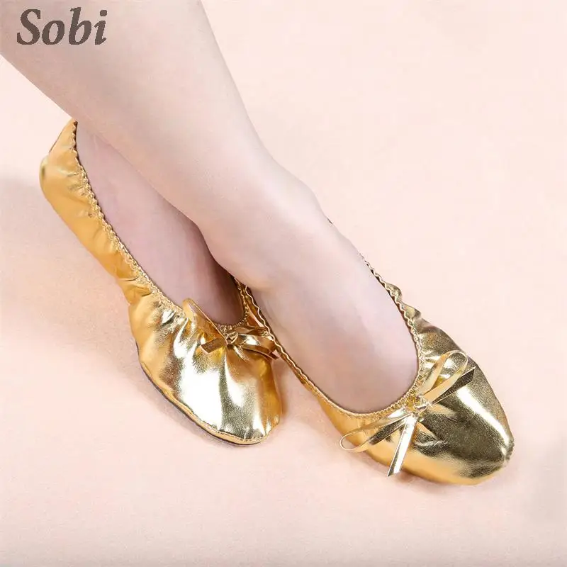 1Pair Women Belly Dance Shoes Fashion Soft Sole Shoes for Dancing Lady Girls Belly Dance Oriental Dance Practice Trainning Shoes