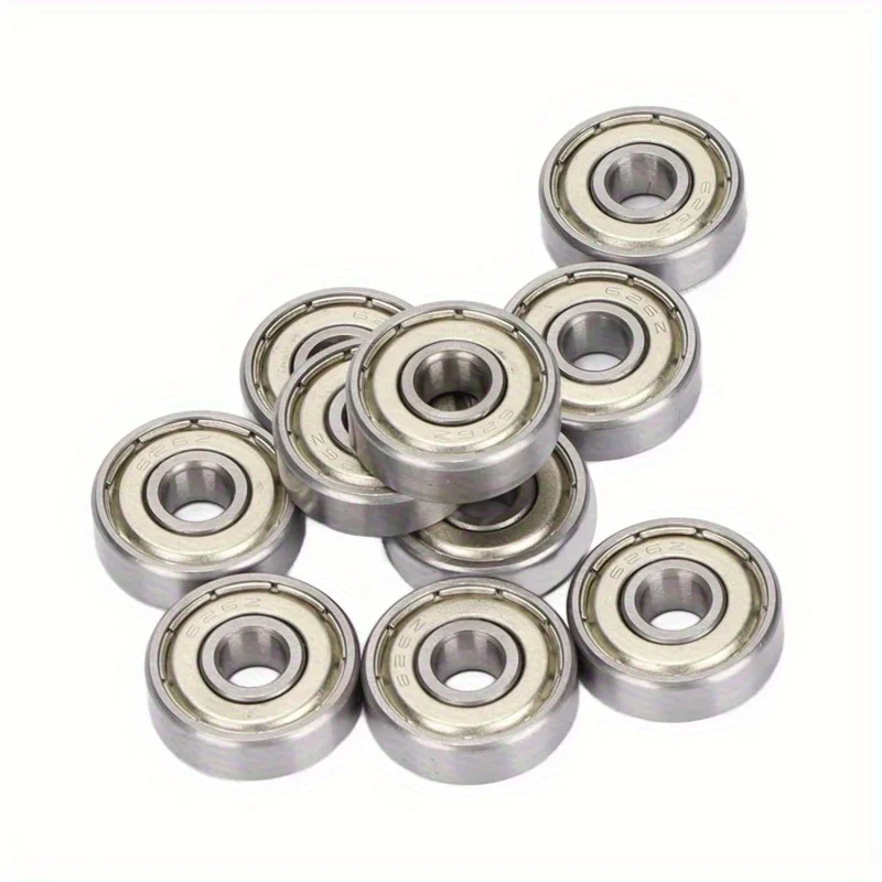 Deep Groove Ball Bearing Proof Steel Hardware 10Pcs 626Z 6mm ID 19mm OD 6mm T 10Pcs Set for Power Transmission Products