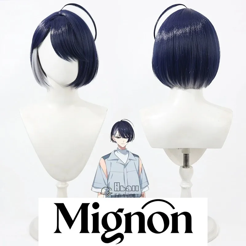 18TRIP Teruya Soshi cosplay wig dark blue gradient Halloween gift