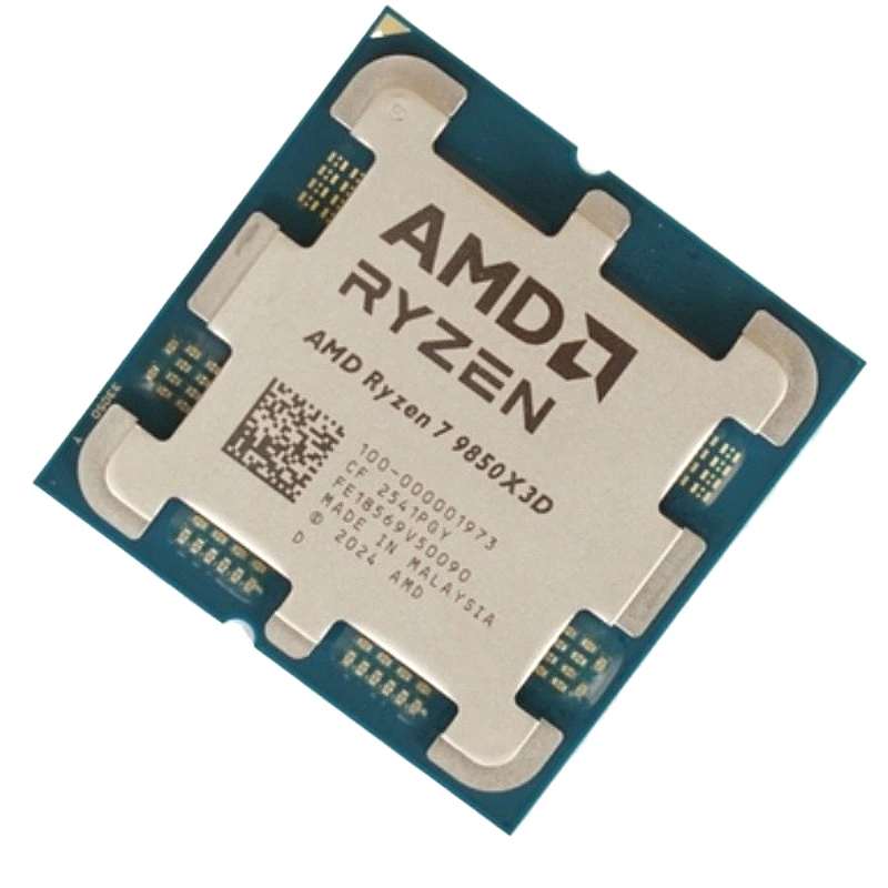Obrázek 7: AMD ryzen 7 9850X3D 8-core 16-thread zen5 4nm 4.7ghz 5.6ghz AM5 96MB L3 3D v-cache 120w DDR5 herní plocha CPU procesor