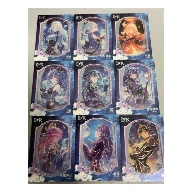 Anime Goddess Story Genshin Impact Card Collection DR GP SOR Characters Raiden Shogun Kamisato Ayaka Yae Miko Collectible Cards