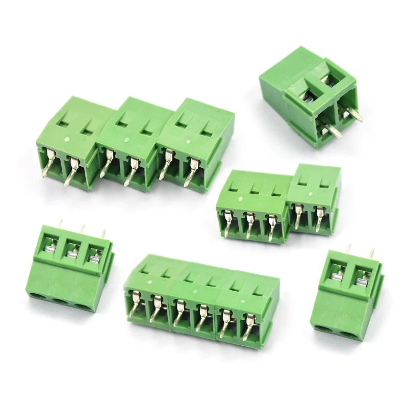 5pcs Wiring KF128 5.0MM 2P 3P 4P terminal screw type PCB terminal dg / kf128-2p / 3/4/5 / 14P spacing 5.0mm can be spliced