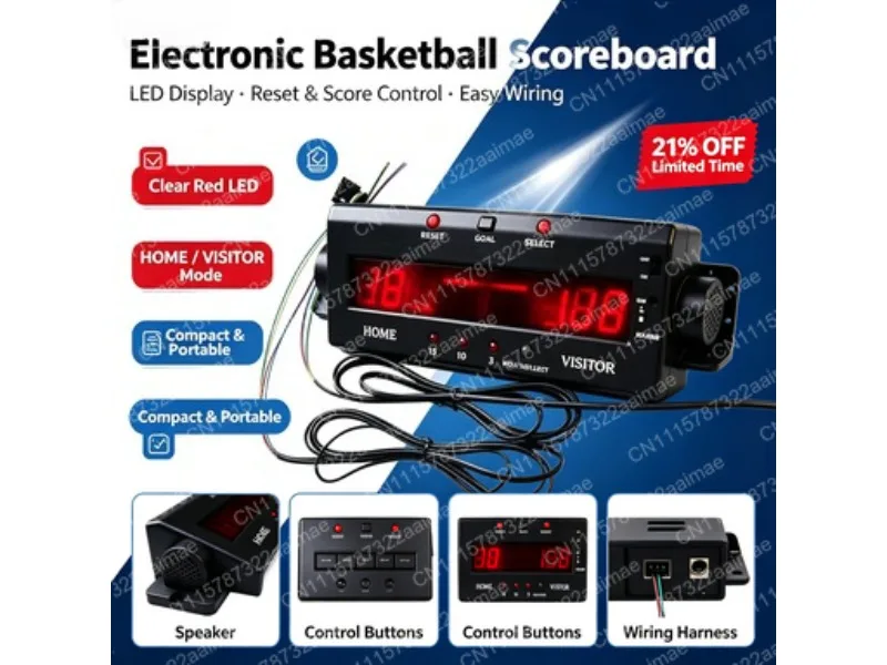 Multi-Game Air Hockey Football Basketball Table Arcade Set with Electronic Scoreboard