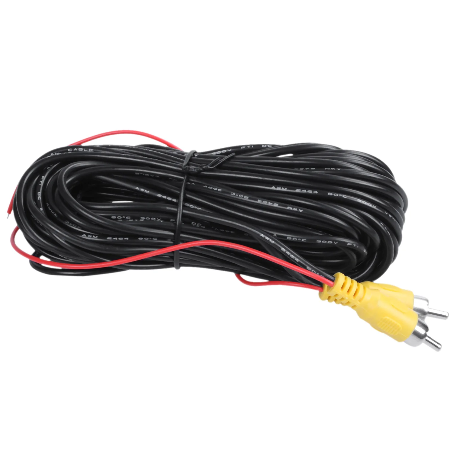 Reverse Rear View Parking Camera Video Extension Cable Car Wire, 10 m