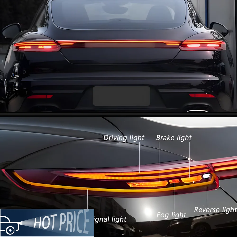 

For Porsche Panamera 970 2010-2016 Auto Back Lamps Assembly Upgrade Dynamic Startup Effect LED Through Taillights Accessories