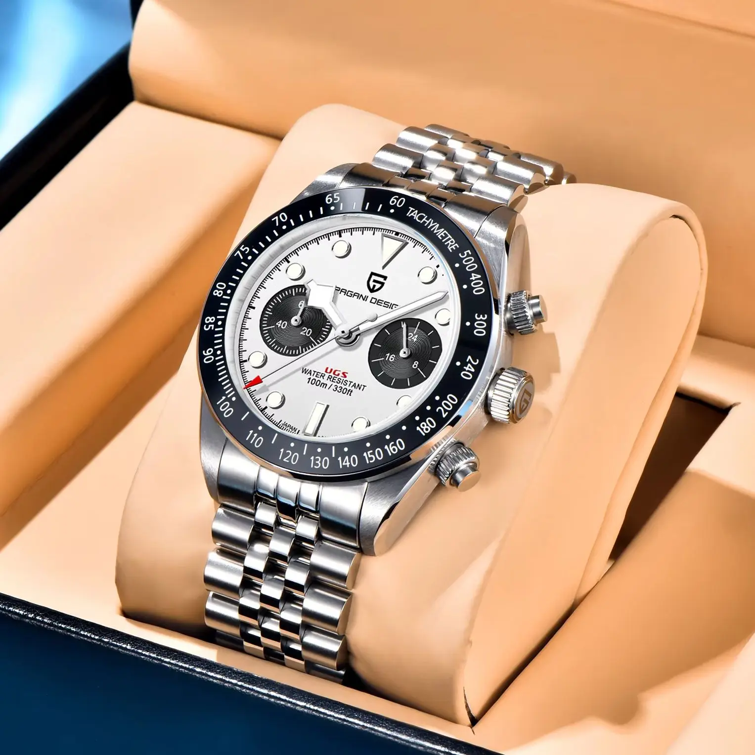 2026 New PAGANI DESIGN BB Panda Men's Watches Retro Luxury Quartz Watch For Men Sport Chronograph Wristwatch Men 100M Waterproof Luminous Clock Man