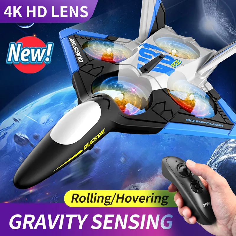 2024 New 4K camera Rc Plane Gravity Sensing Aircraft Glider Radio Control Helicopter Foam Toys RC Drone Stunt Tumble