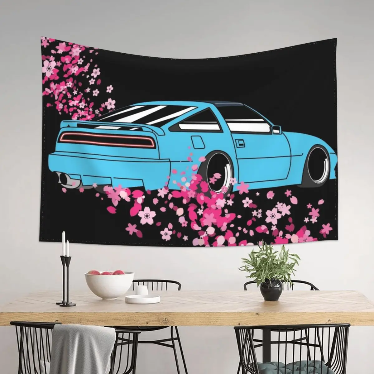 

300zx Blossoms Tapestry Aesthetic Room Decoration Anime Decor Bedrooms Decorations Carpet Wall Tapestry