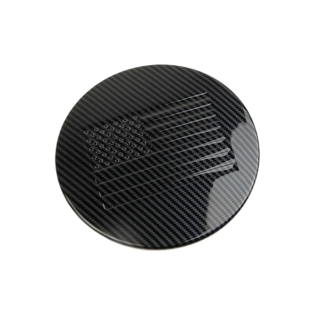 Black ABS Fuel Tank Cap Cover for For ford For mustang 2024 Exterior Trim Decoration Easy Peel and Installation