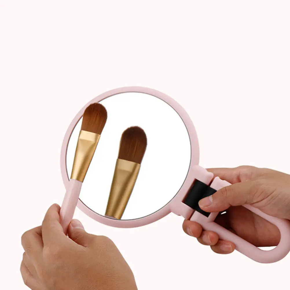 

Зеркало для макияжа с 10-кратным увеличением, двустороннее, вращающееся, компактное, для деловых поездок, ухода за лицом и коррекции бровей