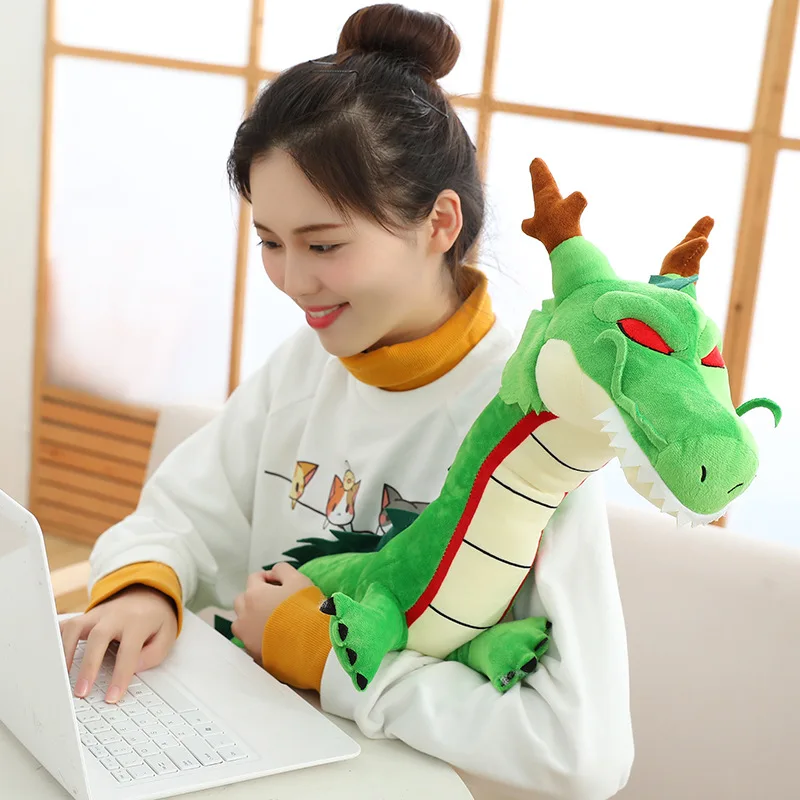 80Cm/100Cm Cosplay Anime Dragon Ball Shenron Plush Toy Soft Stuffed Divine Dragon Doll Boy Birthday Party Christmasfestival Gift