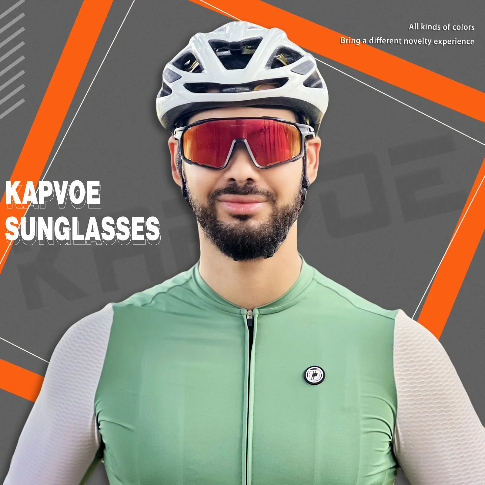 Kapvoe Cycling Sunglasses Polarized Bicycle Bike Men UV400 Racing Bike Road Mountain Eyewear Women Outdoor Sport Goggles