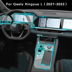 TPU For Geely Monjaro Xingyue L KX11 2021-2022 Car Interior Center Console Transparent Protective Film Anti-Scratc Repair Film