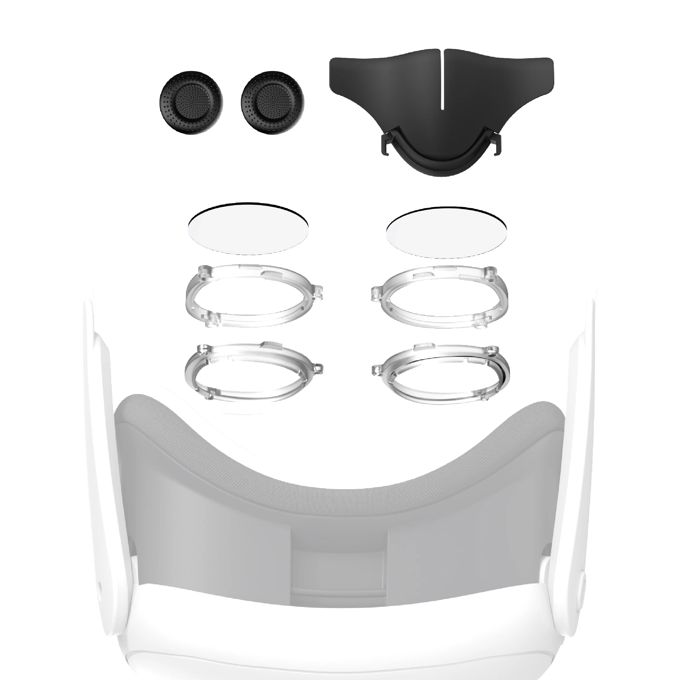 APEXINNO VR Magnetic Frame Glasses Lens Insert with Removable Anti-Blue Light Glasses for Meta Quest 3 Accessories