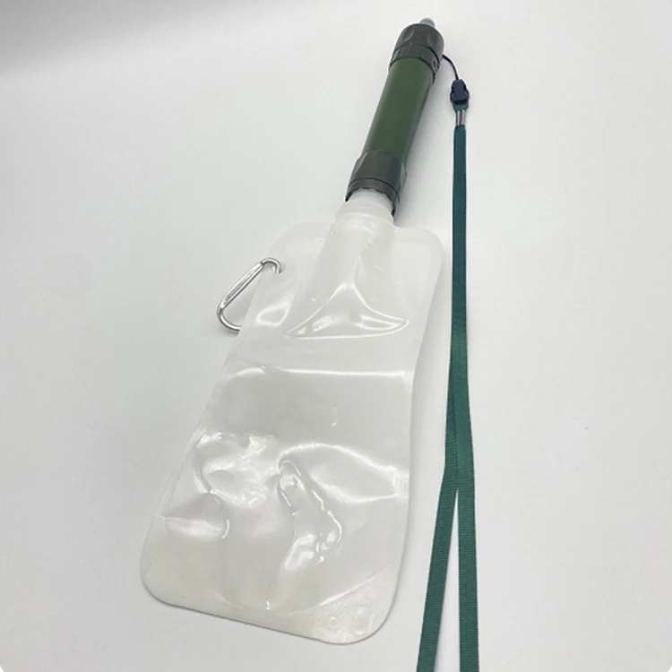 屋外ミニ浄水ストロー キャンプ浄化 ポータブルハイキング浄水器 緊急用品 飲料水用浄水器