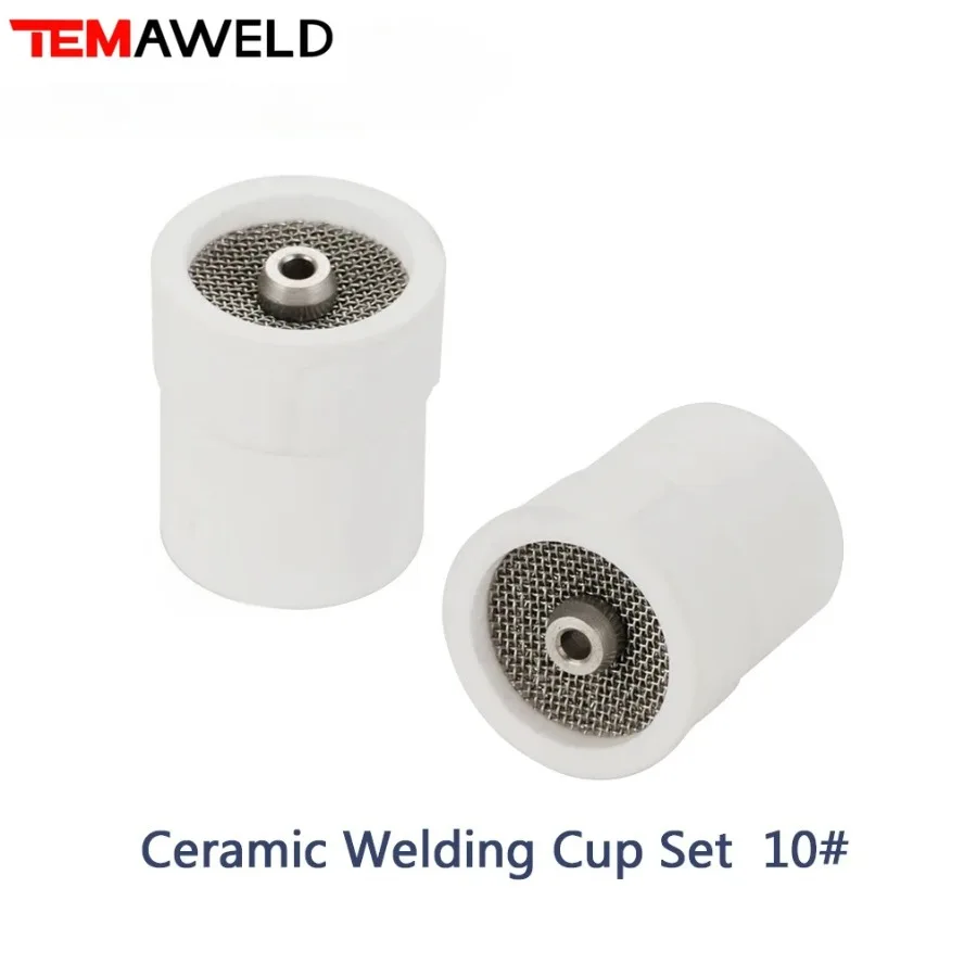 3PCS 10# White Ceramic Nozzle Alumina Cup For WP9/20/17/18/26 Tig Welding Torch #10 Ceramic White TIG Welding Cup Wholesale