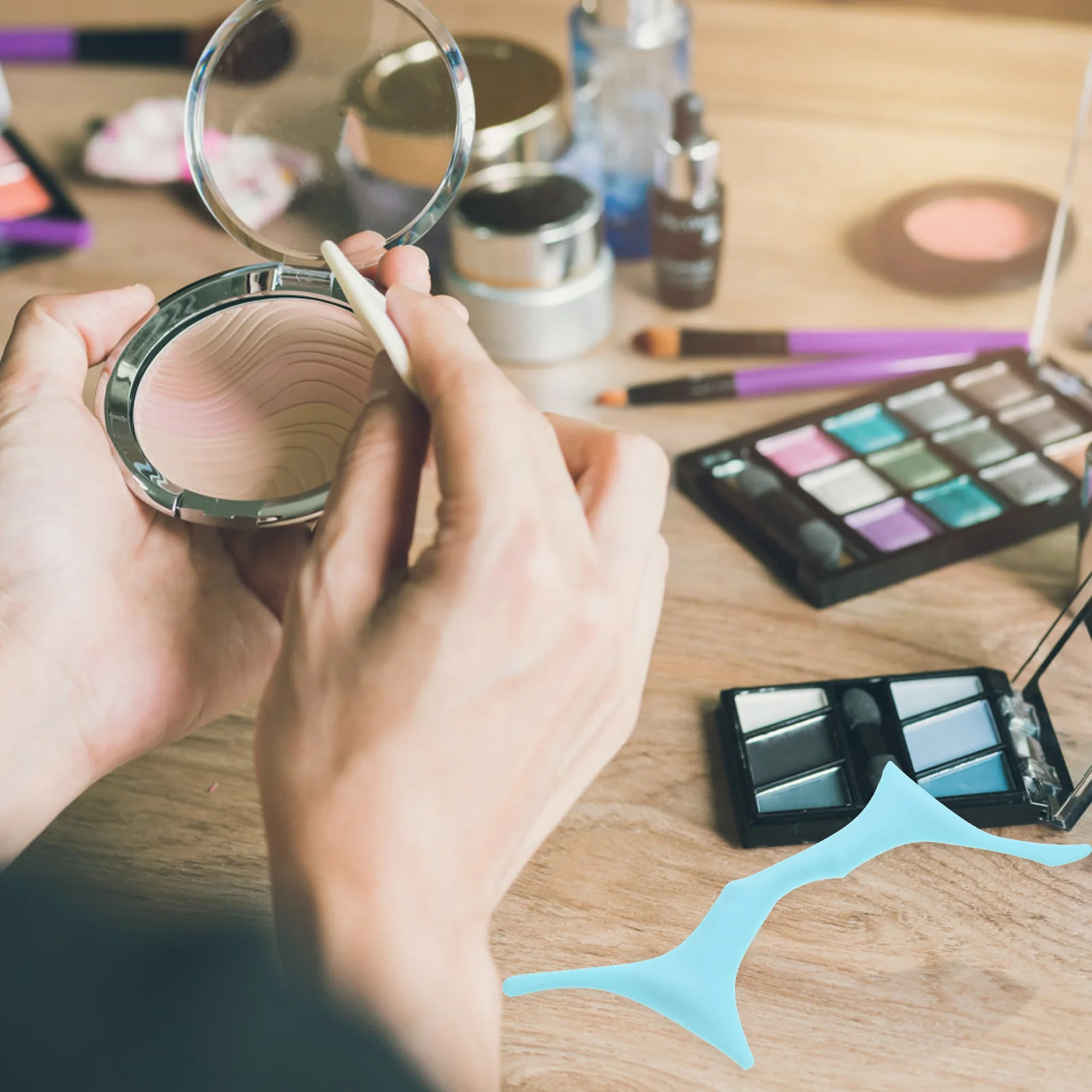 Conjunto de estêncil de sobrancelha profissional, modelo de sobrancelha para formato perfeito, ferramenta de maquiagem de silicone reutilizável, adequado para todos os tipos de pele