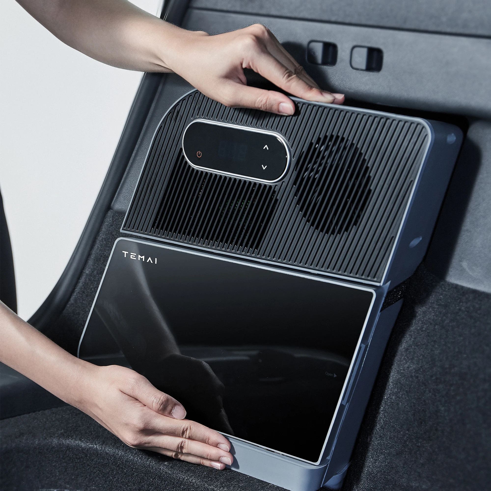 For Model Y Trunk Fridge Custom For Tesla Model Y 2021-2024 LHD RHD Trunk Refrigerator 15L Medicine Storage Travel Refrigerator