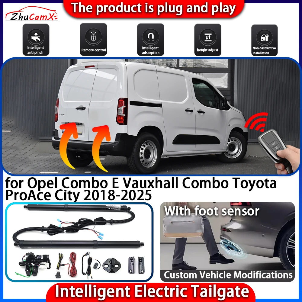 Smart Powered Tailgate System for Opel Combo E Vauxhall Combo Toyota ProAce City 2018-2025 Automatic Intelligent Control Kit