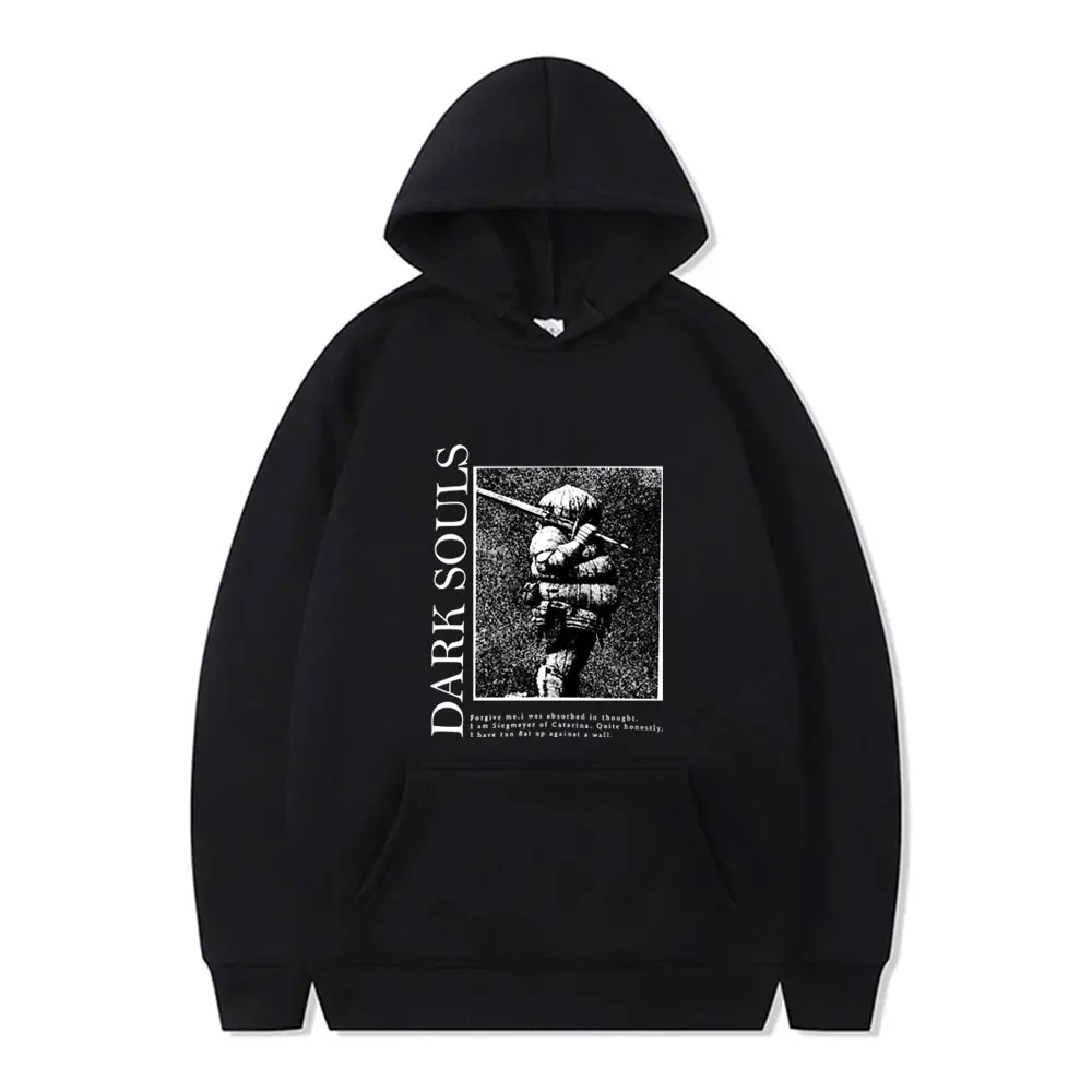 

Game Dark Souls Siegmeyer of Catarina Graphic Hoodie Men Women 90s Gothic Rock Sweatshirt Men's Punk Oversized Pullover Hoodies