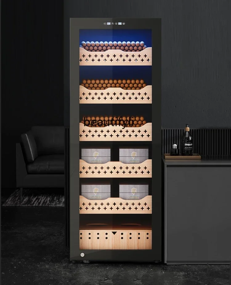 Z189 A01 Compressor red wine cigar cabinet constant temperature and humidity, household cedar wood bare raising, moisturizing ca