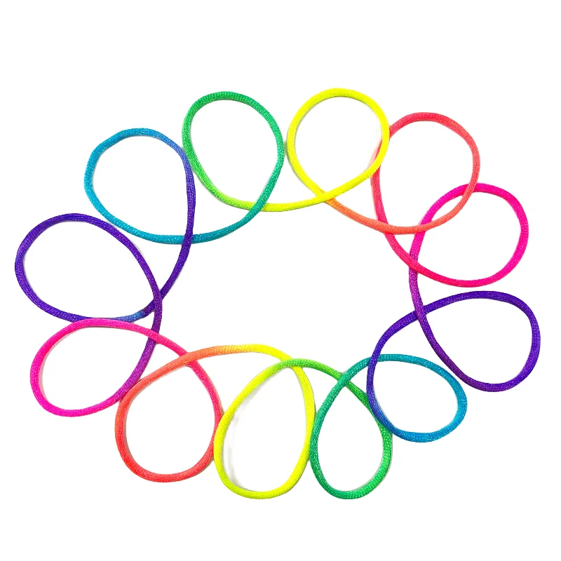 1-20PCS 1.6M Rainbow Color Fumble Finger Thread Nylon Rope String Game Developmental Toy Puzzle Educational Game for Children