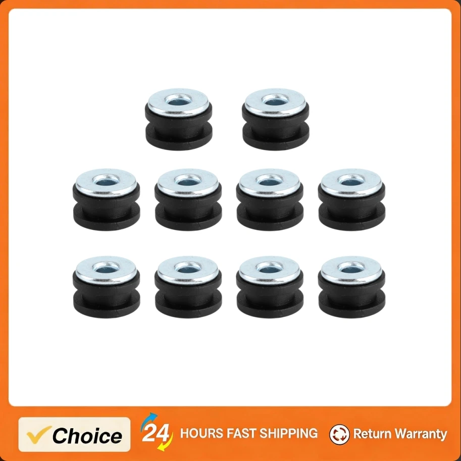 

Motorcycle Grommets Kit for Motorcycle Fairings Cowling Rubber 6mm Overall Size Grommets and Gaket Kit Replacement Accessories